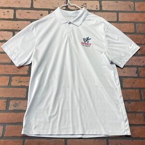 Nike Men's M Dri-Fit Polo Light Blue Disney Vacation Club Logo Recycled Top